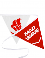 Флажки для бассейна MAD WAVE 12 метров Red-White M1506 05 1 05